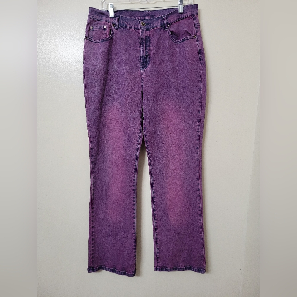 Vintage Diane Gilman DG2 Purple Acid Wash Jeans